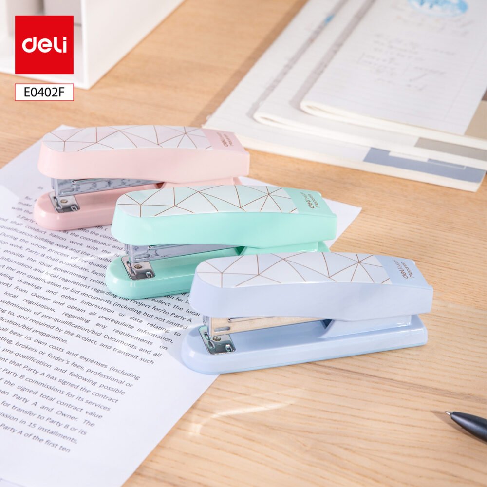 E0402F ديلي خرازة مكتبية - 25 صفحة - 24/6 & 26/6 - ألوان لايت (أزرق - زهر - بنفسجي) - E0402F